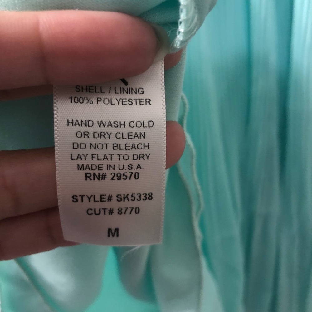 Everly | Pleated mint green skirt | size M - Picture 5 of 5
